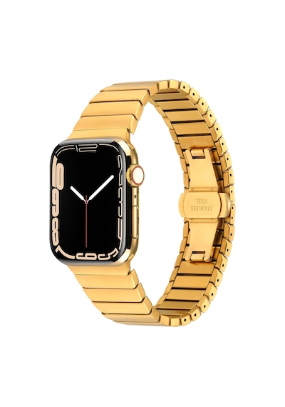 Watch 7 45mm Kordon Uyumlu Krd-79 Metal Strap Kayış Clo- Gümüş