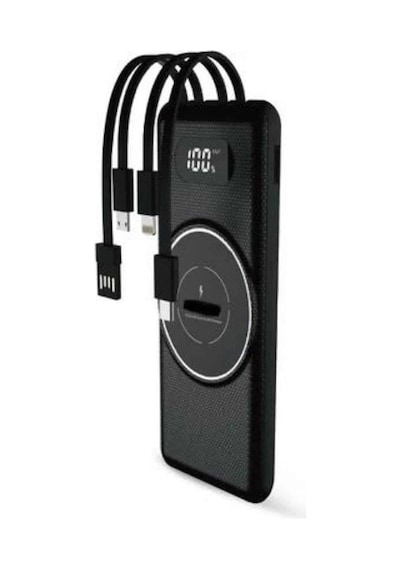 Bay Wireless Powerbank 10000 Mah Led Ekranlı Dahili Kablolu Hızlı Şarj Najmaddin Standart 08097634