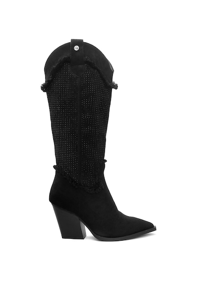 Pierre Cardin Pcı-11164 Kadın Topuklu Çizme Siyah-siyah Siyah