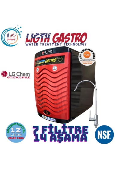 Light Gastro 12 Litre 7 Filtre 14 Aşama Su Arıtma Cihazı