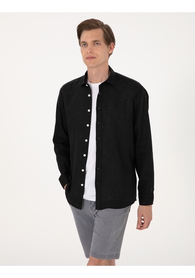 Pierre Cardin Erkek Siyah Gömlek Desenli 50303293-vr046 Siyah