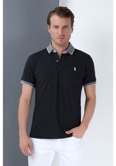 T8566 Dewberry Erkek T-shırt-antrasit