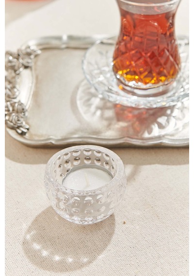 Pasabahce Dot Tealight Mumluk - 1 Adet Şeffaf