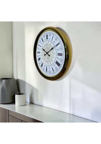 Büro Ev Ofis Hediyesi İçin 52cm Gold Royal Aurelia 52 X 52 Duvar Saati Diğer