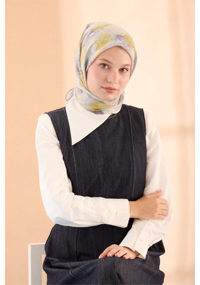 Silk Home Soft Eşarp 73095-10 Gümüş, Gri, Asit