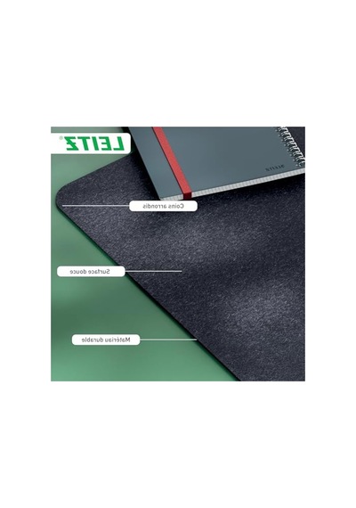 Gri Renkli Keçe Desk Mat, 36x70 Cm Boyutunda Masanızı Korur