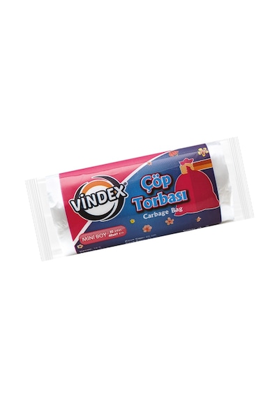 Vindex Mini Boy Çöp Torbası 40 x 47 CM Şeffaf