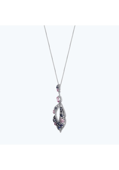 Altınbaş Pırlanta Safir Oval Kolye Arm040x-18k