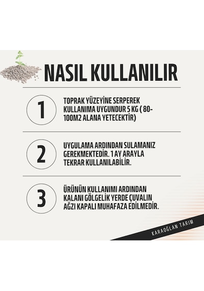 Sebze Coşturan Gübre Organik Sebze Gübresi Her Sebzeye Uygun 5 Kg 1 Adet