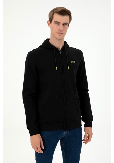 U.S. Polo Assn. Erkek Siyah Şardonlu Örme Hırka 50293146-VR046