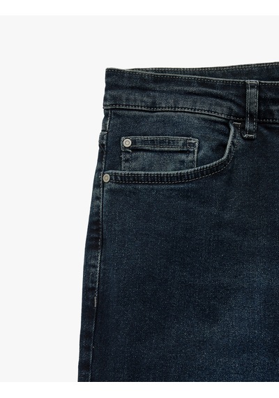 Koton Normal Bel Pamuklu Slim Fit Jean Pantolon - Brad Jean Koyu İndigo 6wam40239nd İndigo Koton Normal Bel Pamuklu Slim Fit Jean Pantolon - Brad Jean Koyu İndigo 6wam40239nd İndigo