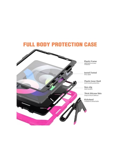 Newface Apple iPad Uyumlu  Pro 11 2020 Kılıf Griffin Tablet Kapak - Pembe Tablet Kılıfı
