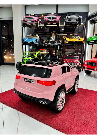 Poyraz Akülü Bmw Suv 12 Volt Akülü Araba 0-7 Yaş Pembe