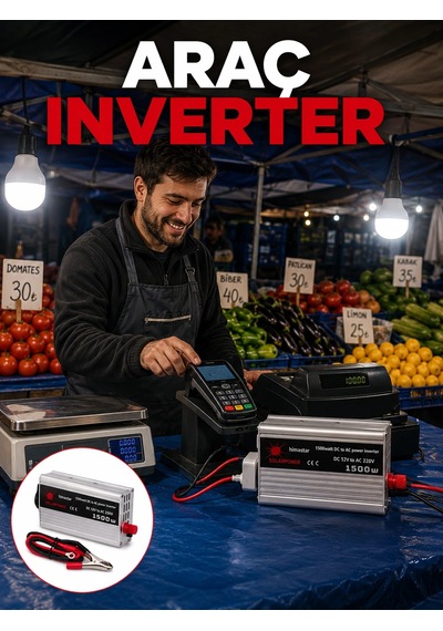 1500w Araç İnvertörü Güçlü Priz Çıkış