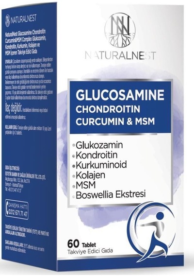 Naturalnest Glucosamine Chondroitin Curcumin & Msm Tablet