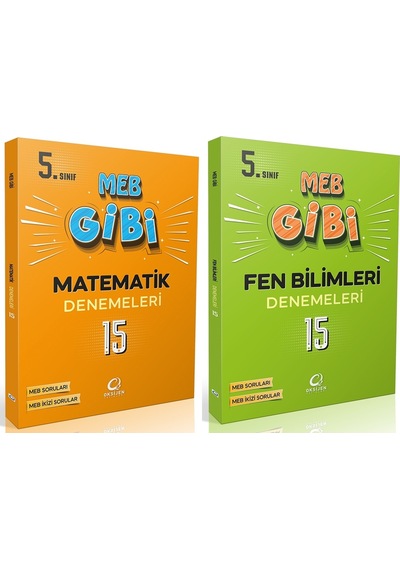 Oksijen 5. Sınıf Matematik + Fen Bilimleri Lgs Gibi Branş Denemeleri Seti 2 Kitap