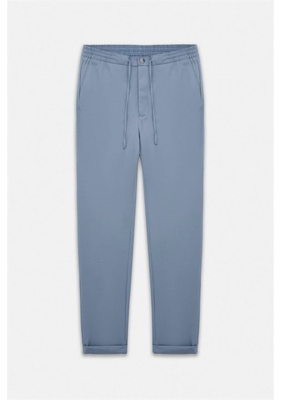 Süvari Mavi Slim Düz Jogger Pantolon Pn2020500758-m04