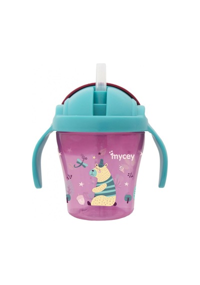 Mycey Pipetli Bardak 200 ML Kız Mavi