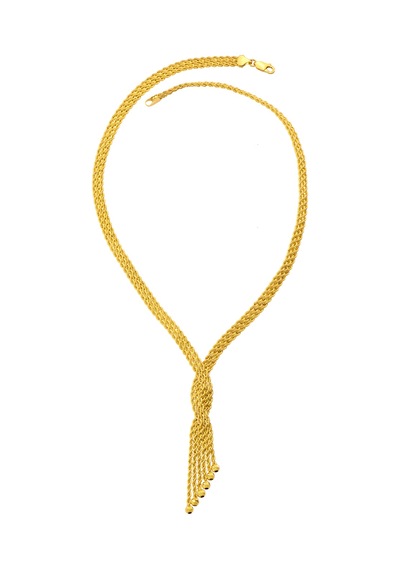 Çgk Çiğdem Gürel Kuyumculuk 3 Sıra Halatlı Altın Kolye Gold