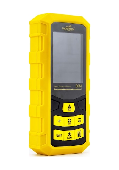 Dawreek Mesafe Ölçer H01 Yellow 80 Metre Dijital El Tipi Mesafe Ölçüm Cihazı