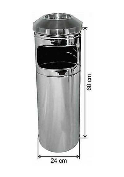 Paslanmaz Metal Ultra Kolon Küllük 27 Litre