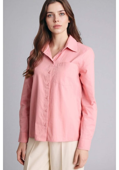 Defacto %100 Pamuk Basic Gömlek W7734az26sppn111 Pembe-pn111