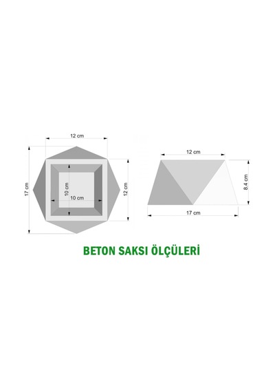 Yapay Çiçek Deposu Tepsili Beton Saksıda Büyük Succulent Tanzimi