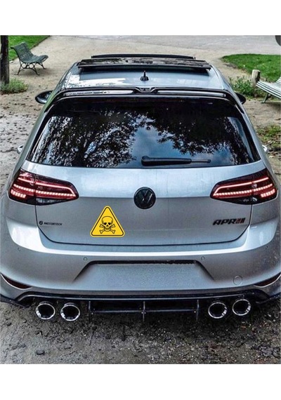 Ölüm Tehlikesi Oto Özel Yeni Sticker 14 15 Cm