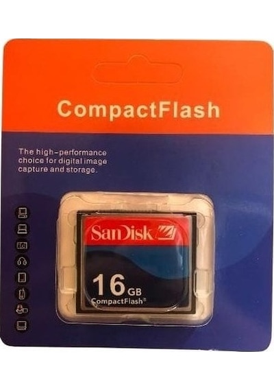 Sandisk 16Gb Compact Flash Hafıza Kartı Cf Kart