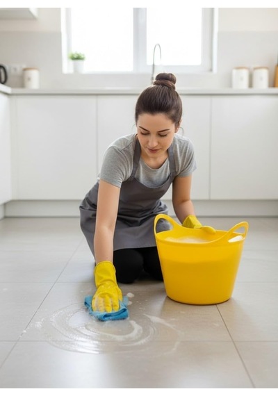 Sarı Esnek Plastik Kova 20 Litre, Temizlik Kovası, Esneyebilen Oyuncak Ve Çamaşır Sepeti Çok Renkli