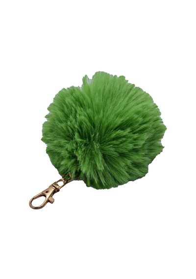 Fıstık Yeşili Renk Peluş Ponpon Anahtarlık 980