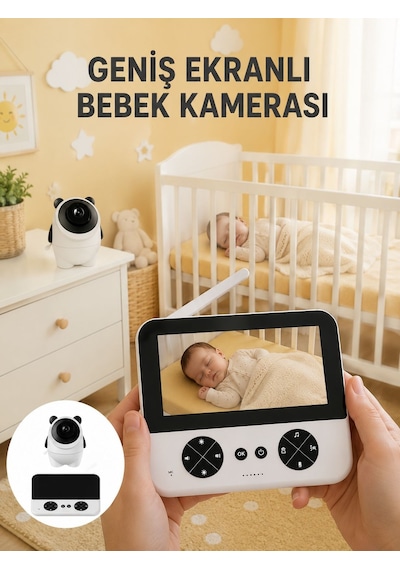 720p Hd Gece Görüşlü Kablosuz Bebek Kamerası İki Yönlü Sesli Yeni Nesil - Lisinya