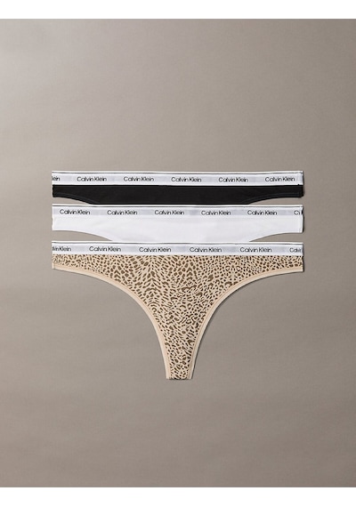 Calvin Klein Kadın 3'lü Brazilian Tanga Seti-15874 Çok Renkli