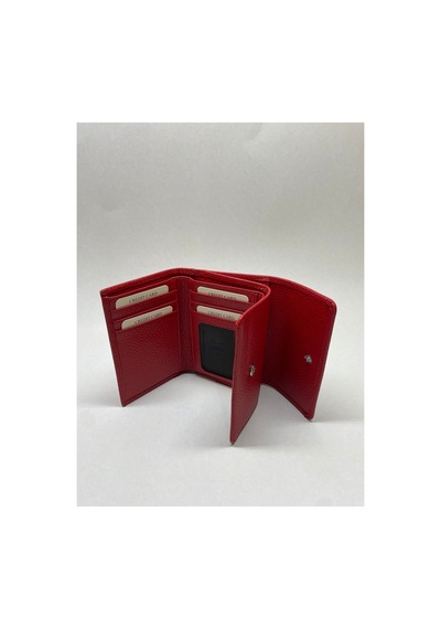 Shop Kadın Cüzdan Hakiki Deri Çok Bölmeli Fermuarlı Floter Deri Kırmızı - 891852058 Kırmızı