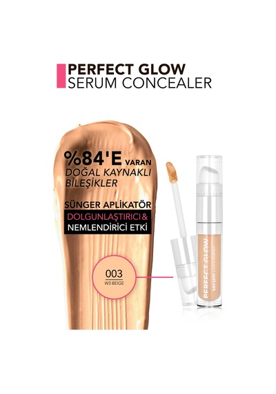 Perfect Glow Nemli Ve Aydınlık Bitişli Sünger Aplikatörlü Serum Concealer 8682536114929 003w3beıge
