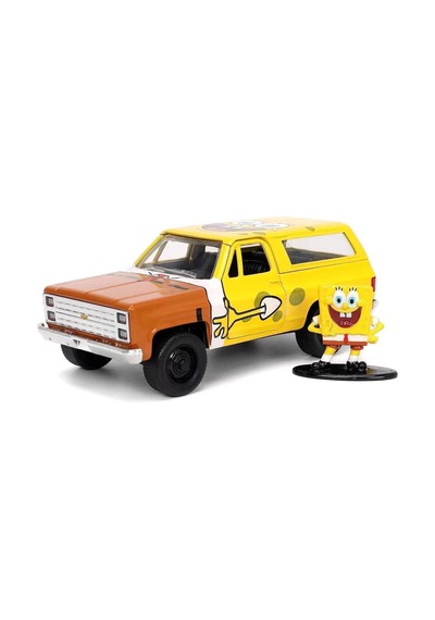 Sponge Bob Figür Ve 1980 Chevy K5 Blazer