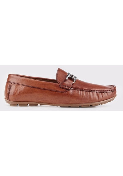 Cabani Hakiki Deri Taba Erkek Loafer Ayakkabı Taba (521641079) Taba