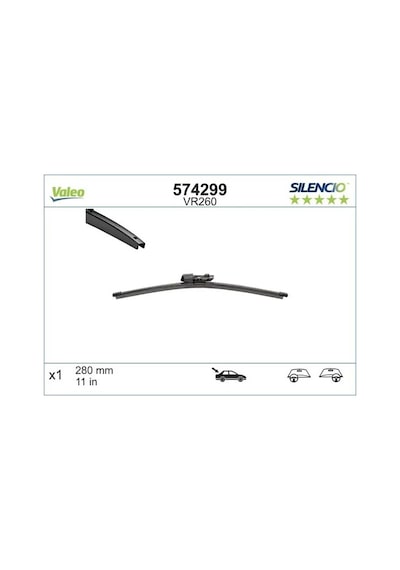 Vw Golf 5 Arka Silecek Supurgesi 2003-2009 Valeo 574299