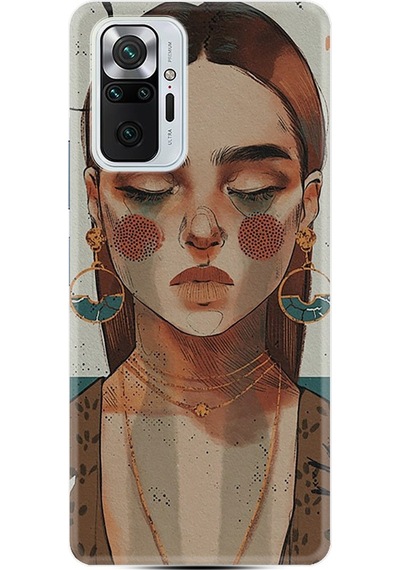 Xiaomi Redmi Note 10S Kılıf Desenli Woman Maniplatiun 1362