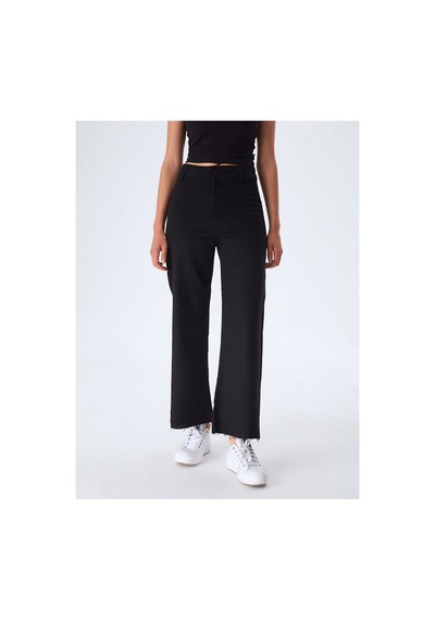 LTB Danelle Hıgh Rıse Cropped Wıde Pantolon Siyah