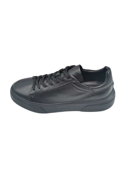 King Paolo King Shoes Cb2501 Siyah Deri Sneaker Erkek Ayakkabı Siyah