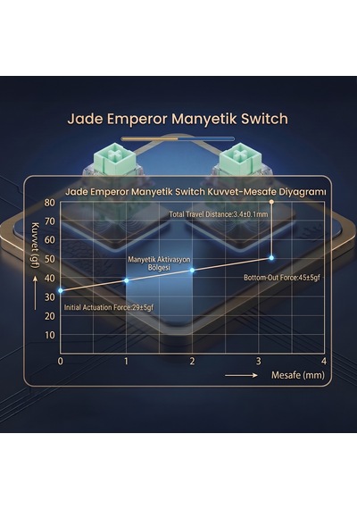 Aula Leobog Jade Emperor Manyetik Switch 20 Adet
