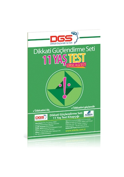 Adeda Yayıncılık Dgs Test 11 Yaş
