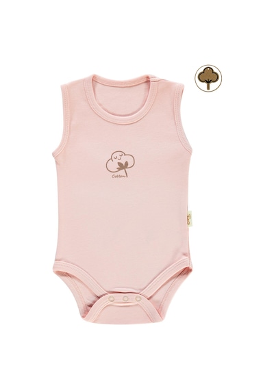 Civil Baby Bebek Organik Çıtçıtlı Badi 0-18 Ay Pembe