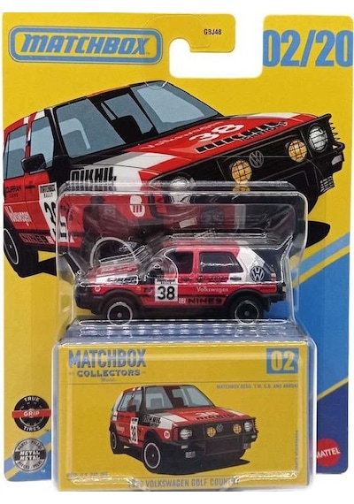 Matchbox Koleksiyon Araçlar 1990 Volkswagen Golf Country Gbj48 - Jjw04 Sarı