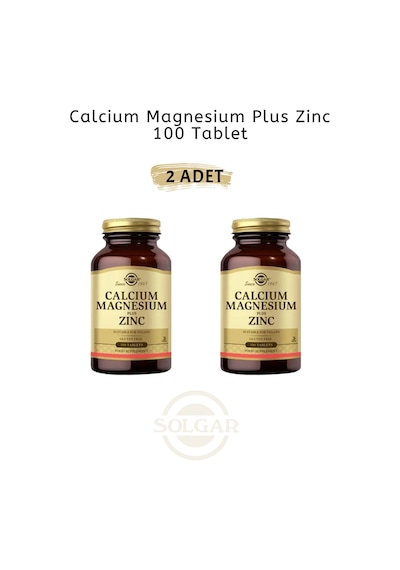 Calcium Magnesium Plus Zinc 100 Tablet 2 Adet