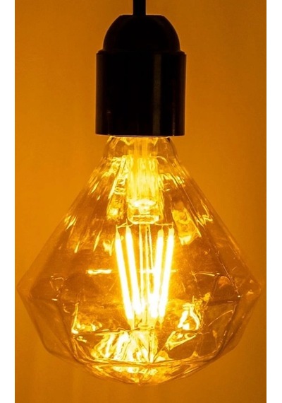 Vintage Filament Rustik E27 220v 2200k Prizmatik Edison Ampul 4w