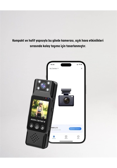 Mey İthalat Wifi İle Uzaktan Erişimli Mini Kamera 1200mah Batarya, 1080p Video Çekimi
