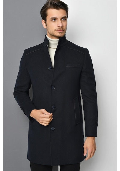 Plt8333 Dewberry Erkek Palto-Lacivert-Lacivert
