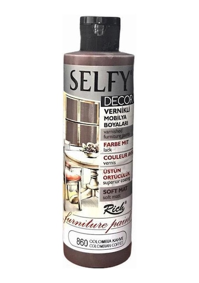 Rich Selfy Decor Vernikli Boya 240 Cc 860 Colombia Kahve
